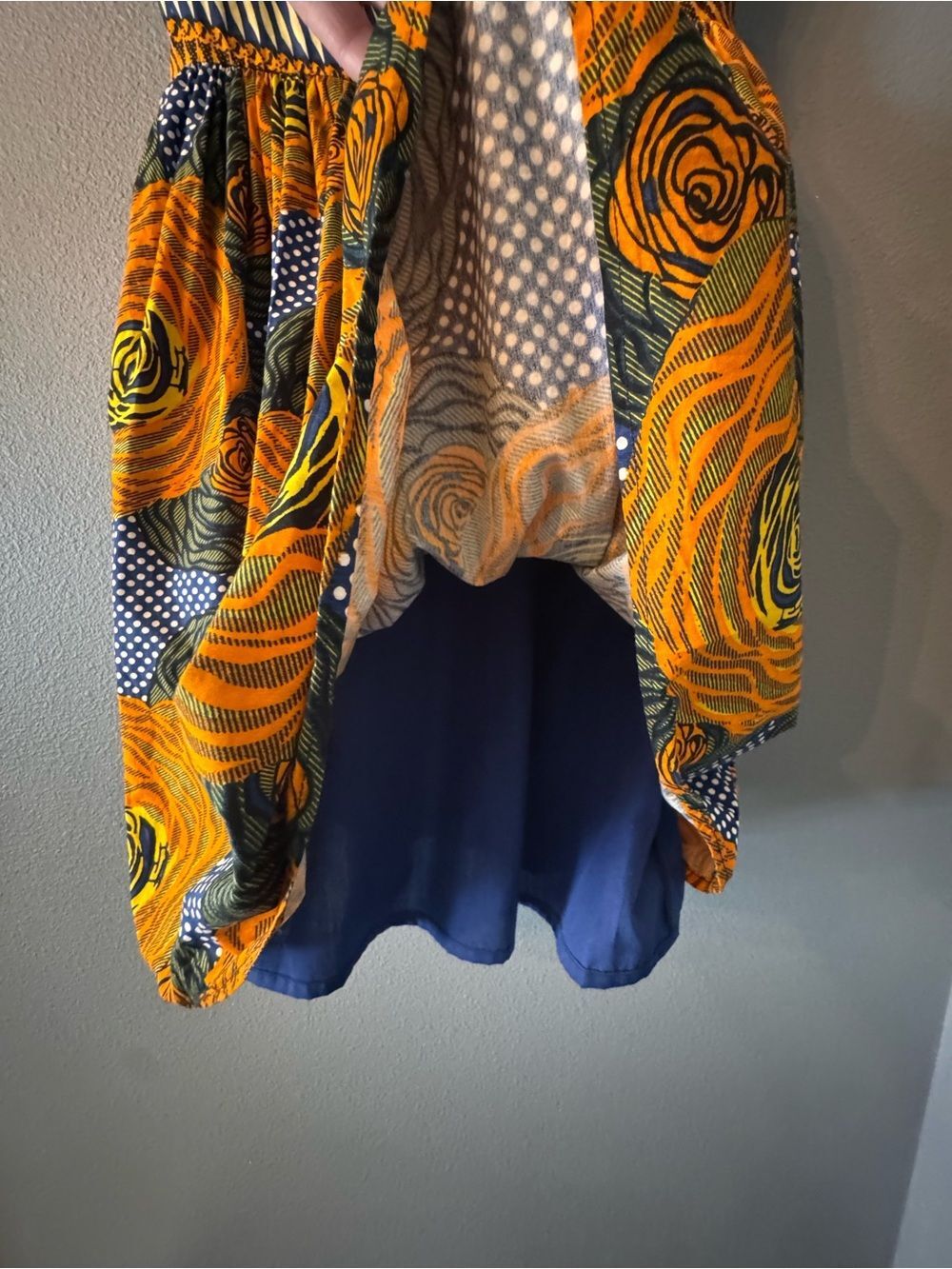 Anthropologie Mille Collines Moonrise Orange Floral Midi Dress - Picture 6 of 11